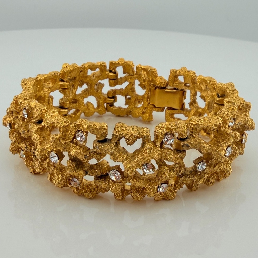 Vintage Swarovski Crystal coral branch bracelet